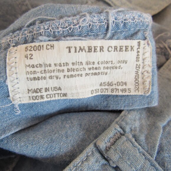 Timber Creek by Wrangler Pleated Front Denim Shorts Light Blue Wash Size 42 - Picture 3 of 5